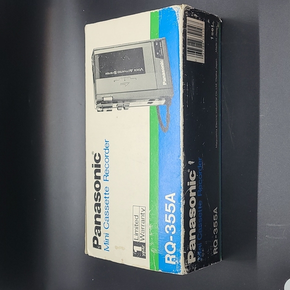 NIB Vintage Panasonic Mini Cassette Recorder RQ-355A - Picture 1 of 12